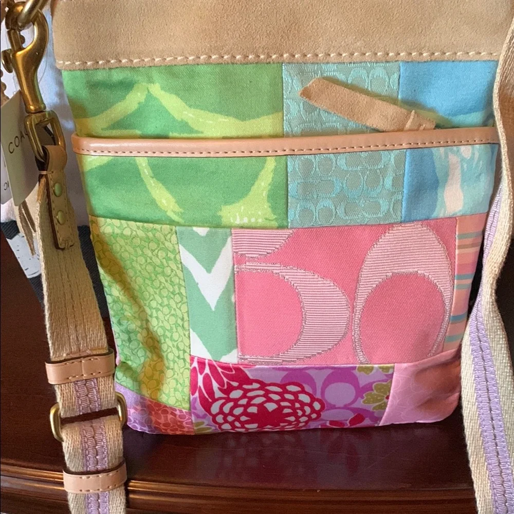 Colorful Patchwork Crossbody Bag - Picture 1 of 8